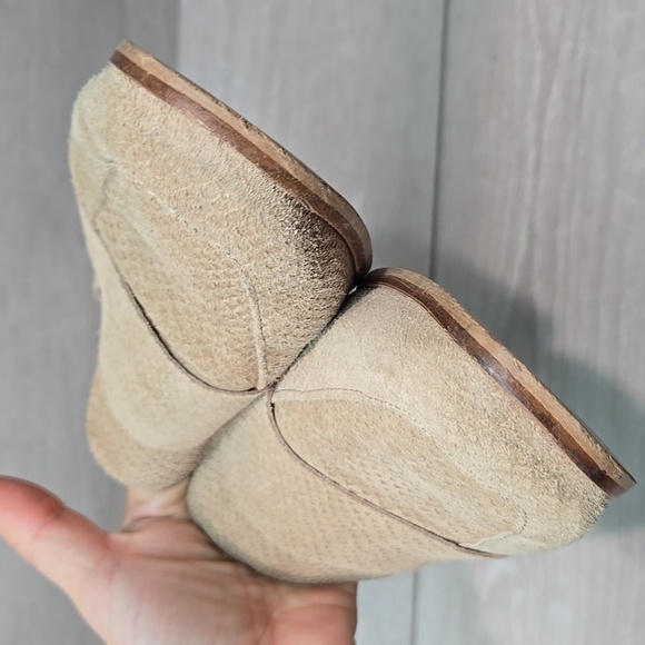 Free People Women's Taupe Tan Loafers Slip On Shoes Sz 38/7 - Picture 3 of 11